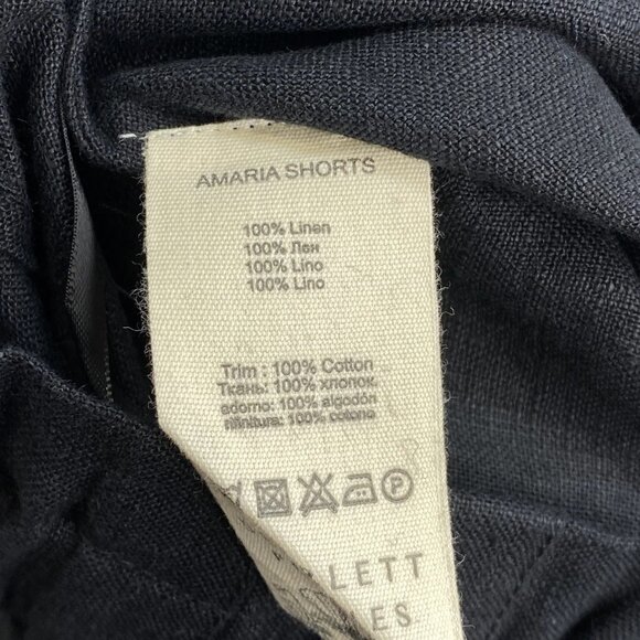 Scarlett Poppies Women’s Amaria Mini Shorts Size XS Black — Scalloped Edges - Picture 8 of 8